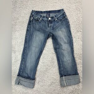 Rock & Republic Jeans Womens 29 Victoria Beckham Iconic Crown Cuffed Denim Class